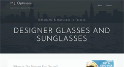 Desktop Screenshot of michaeljamesopticians.com